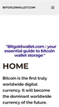 Mobile Screenshot of bitgoldwallet.com