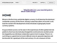 Tablet Screenshot of bitgoldwallet.com